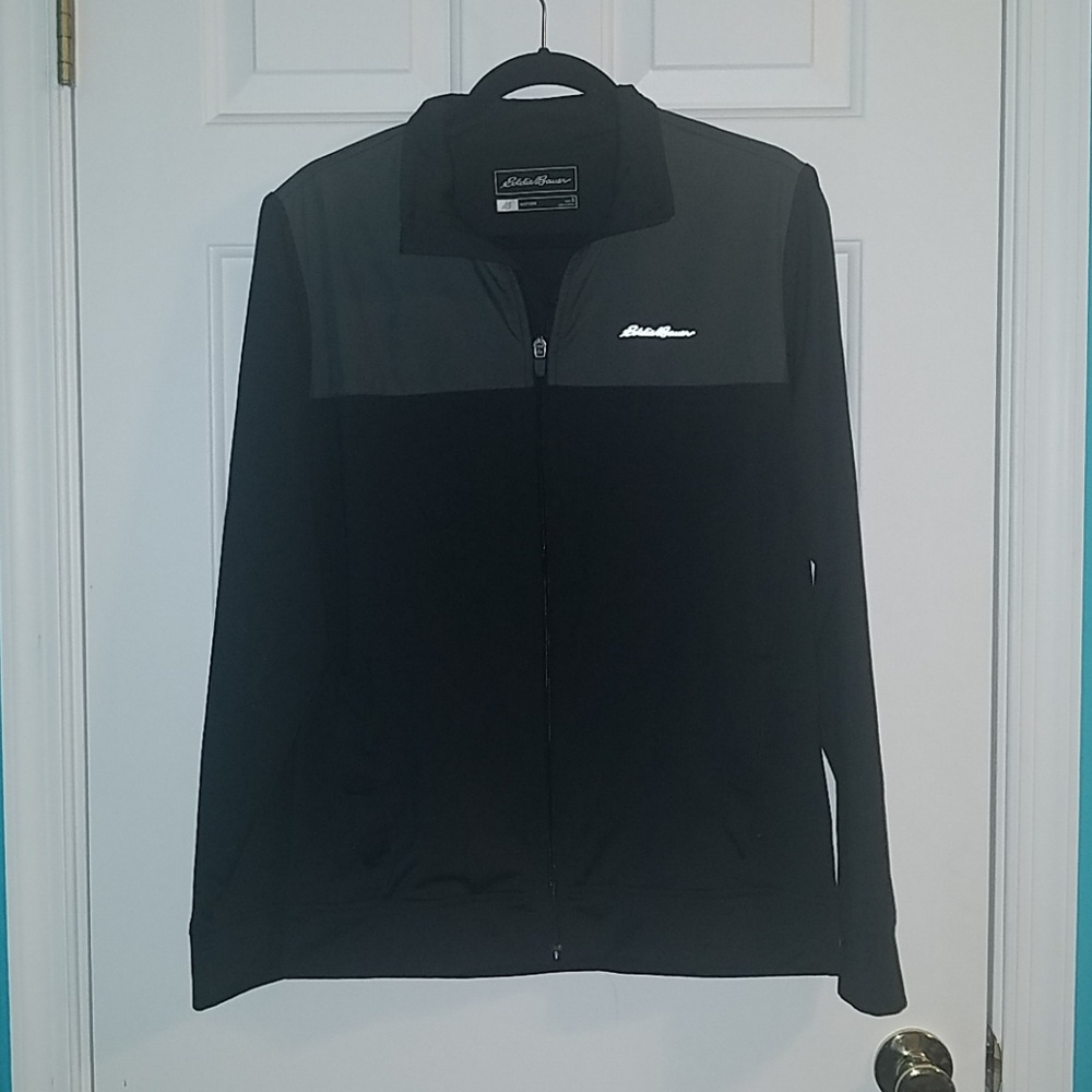 Black Eddie Bauer Lightweight Full-Zip Jacket